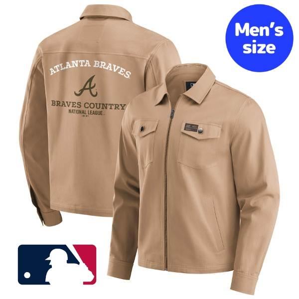 MLB公式 メンズ ワークジャケット コットンジャケット ライトウェイトジャケット アウター アトラ...
