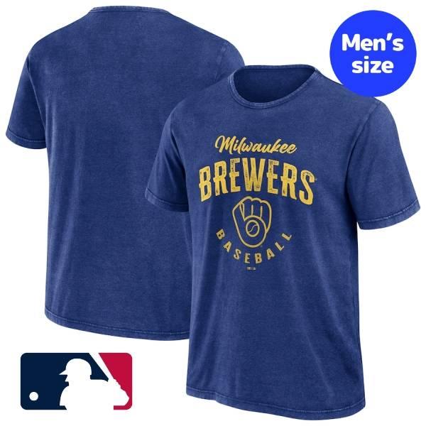 MLB公式 メンズ Tシャツ 半袖トップス ミルウォーキー・ブルワーズ Milwaukee Brew...