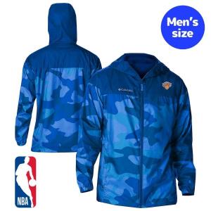 NBA公式 メンズ ウィンドブレーカー アウター ジャケット Columbia コロンビア ニューヨーク・ニックス New York Knicks