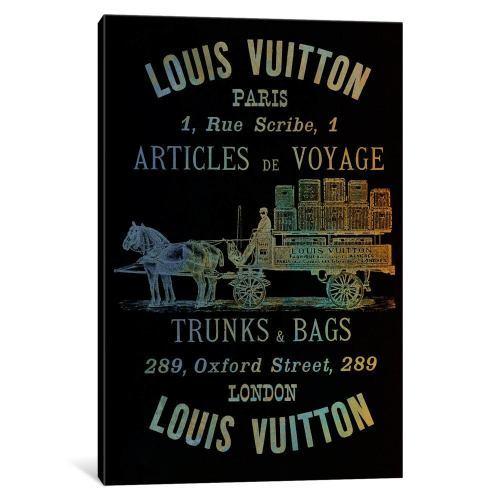 Vintage Woodgrain Louis Vuitton Sign 4 ヴィトン Vuitto...