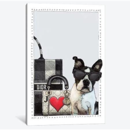 オマージュアート Darling The Frenchie Puppy ディオール Dior キャン...