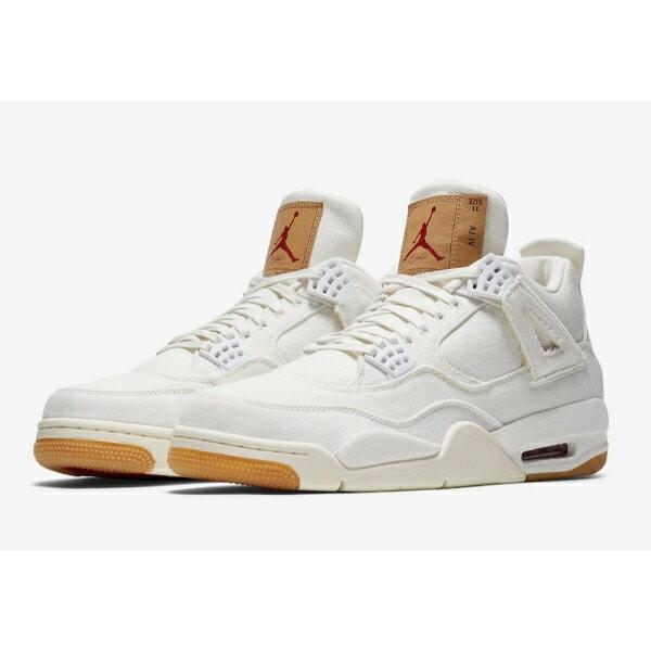Levi&apos;s x Nike Jordan 4 Retro Levi&apos;s White （WHITE/W...
