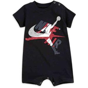 nike ナイキ エア・ジョーダン AIR JORDAN 男の子用Jumpman Classic半袖ロンパース（Black） 出産祝い カバーオール｜us-kidswear