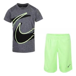 nike ナイキ 男の子用 Tシャツx短パン上下2点セット 子供服 ショーツ ショートパンツ セットアップ｜us-kidswear