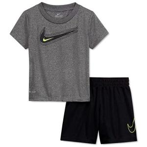 nike ナイキ 男の子用 Tシャツx短パン上下2点セット 子供服 ショーツ ショートパンツ セットアップ