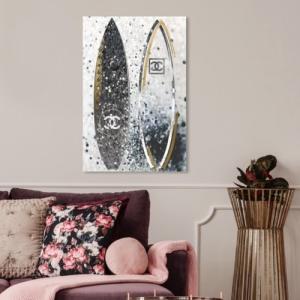 安心の国内発送 約114x76cm Oliver Gal Gal オリバーガル 約114x76cm Surfing Duo Coco シャネル Chanel Chanel インテリア 絵画 Ogxl Usキッズウェア