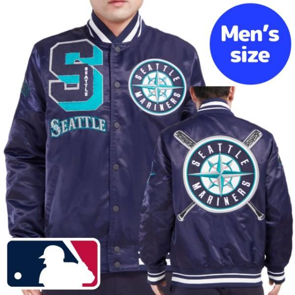 プロスタンダード MLB公式 メンズ アウタージャケット サテンジャケット スタジャン シアトル・マ...