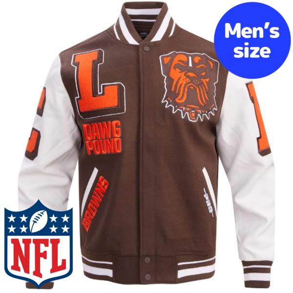 プロスタンダード NFL メンズ アウター バーシティジャケット スタジャン アメフト クリーブラン...