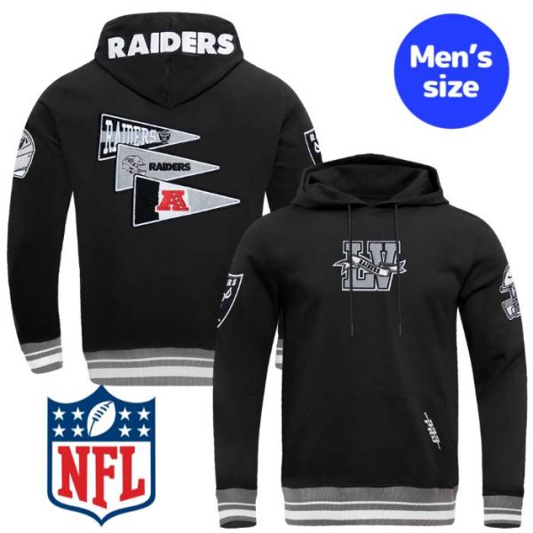 プロスタンダード NFL公式 アメフト メンズ パーカー 長袖トップス トレーナー ラスベガス・レイ...