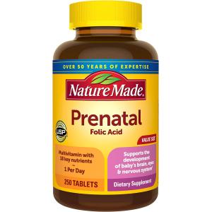 Nature Made - Prenatal Multivitamin with Folic Acid 250 Tablets