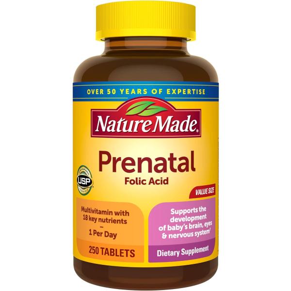 Nature Made Multi Prenatal Tabs, 250粒