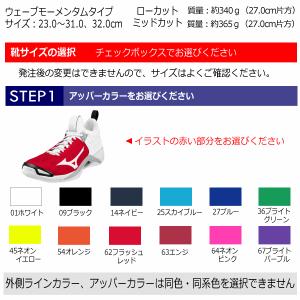 ミズノ バレーボールシューズ オーダーシューズ...の詳細画像2