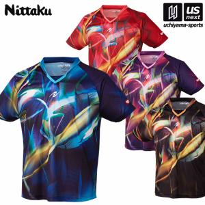 ニッタク 卓球 ゲームシャツ スカイトリックシャツ 2024年継続モデル [365日出荷] [M便 1/1][物流]｜US-NEXTスポーツ
