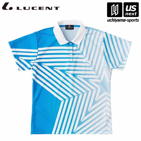 ルーセント テニス ソフトテニス レディース Ladies ゲームシャツ ブルー(XLP4987) ...