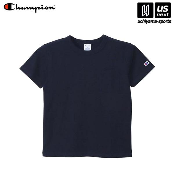チャンピオン キッズ ショートスリーブポケットTシャツ ネイビー [M便 1/1](取り寄せ)(自社...