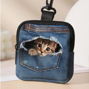 ハンドメイドミニポーチ❁¨̮寿司猫、招き猫、鍵、薬、印鑑、小物入れ、小銭入れ ハンドメイドミニポーチ❁¨̮寿司猫、招き猫、鍵、薬、印鑑、小物入れ