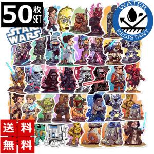 50枚 ステッカー スター・ウォーズ 防水 耐水 シール