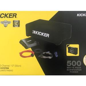 KKPDF212 (49KKPDF212) 30cm ウーハー下向き設置タイプBOX+専用アンプ+配線セット キッカー Kicker