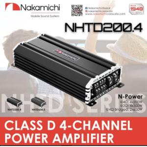NHTD200.4 NHTDシリーズ 4ch パワーアンプ●超小型●Class D Max.5600W ナカミチ Nakamichi