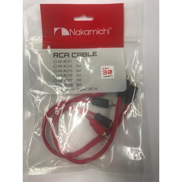 NK-RCP1F 1F2M Yアダプター:1メス-2オス 長さ:30cm 2本入り ナカミチ Nak...