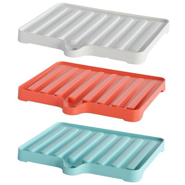 水切りトレー シンプル 排水トレー 水切りマット 水切りボード 水きり 排水用穴 シンク直接排水