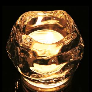 カメヤマキャンドル キャンドルホルダー ロックアイス ガラス製