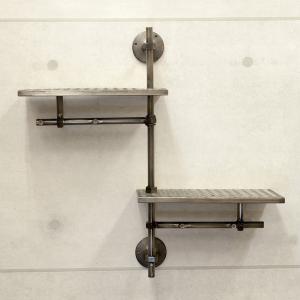 アメリカン レトロ メタルシェルフ 収納 棚 ガレージ 壁面収納 男前