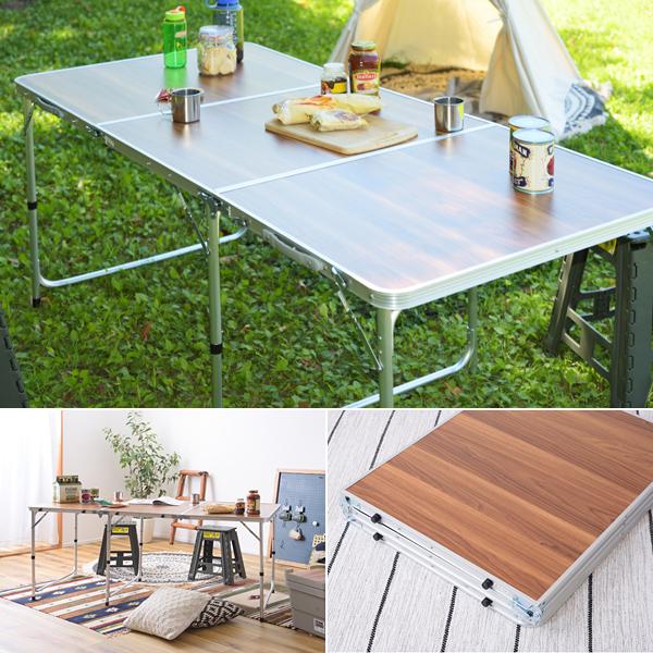 アウトドアテーブル 大型 折り畳み テーブル 屋外 キャンプ アウトドア テーブル 折りたたみテーブ...