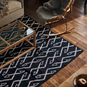 ラグ マット ネイティブ アメリカン 民族柄 オルテガ 模様 おしゃれ