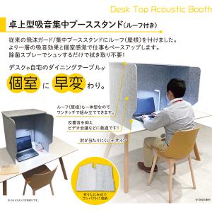 吸音パーテーション 卓上 集中ブース パネル ...の詳細画像2