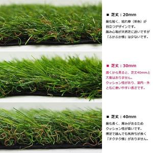 人工芝 幅 1m 長さ 3m 厚み 30mm ...の詳細画像3
