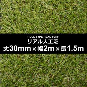 人工芝 幅 2m 長さ 1.5m 厚み 30mm ロール diy 屋上 テラス ベランダ ガーデニング サッカー フットサル オフィス 保育園 幼稚園 園庭
