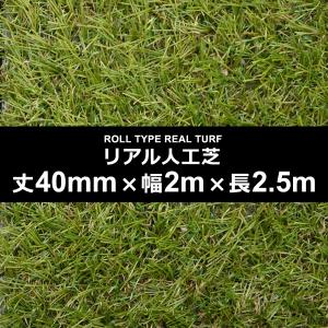 人工芝 幅 2m 長さ 2.5m 厚み 40mm diy 庭 ロール サッカー フットサル 屋上 施工 設置 ベランダ 学校 ゴルフ 練習場 テニス ガーデニング