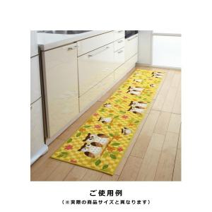 キッチンマット 65×240cm フクロウ 梟...の詳細画像2