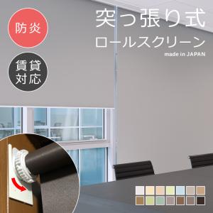立川機工 ロールスクリーン 突っ張り式 つっぱり 抗菌 防臭 幅250-400