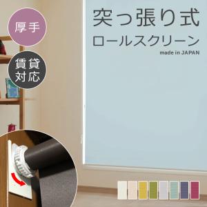 【新品】突っ張り式ロールスクリーン 立川機工 ロールスクリーン 突っ張り式 つっぱり 厚手 幅610-900 高さ