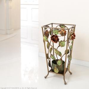 傘立て　アイアン　インテリア　ぶどうモチーフ　葡萄　アンティーク傘立て　レトロ 傘立て 傘たて 陶器 装飾 ぶどう ブドウ 葡萄 柄 デザイン