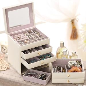 送料無料 ジュエリーボックス　BK/BR/WH 送料無料 コフレ ジュエリーボックス : 琥珀商店 Yahoo!ショップ