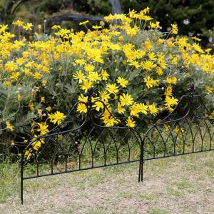 フェンス おしゃれ 庭 アイアンフェンス 外構 アンティーク調 柵 花壇