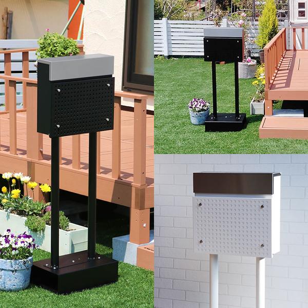 スタンドポスト 郵便ポスト 郵便受け 玄関ポスト 自立 玄関 エントランス 一軒家 戸建 シンプル ...