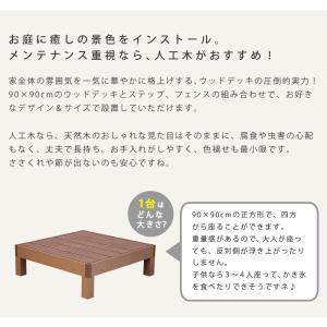 ウッドデッキ 人工木 ステップ台 フェンス セ...の詳細画像2