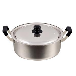 SA ステンレス プラ柄 厚板実用鍋 36cm（AZT0736）1-0038-0308