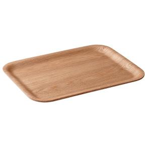 プレイスマット 220×120mm 木製トレー ウッド トレイ 黒 ブラック