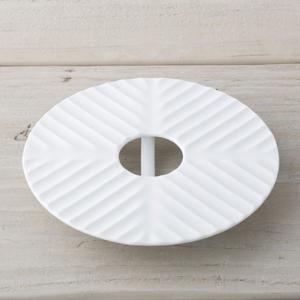 蒸し皿 落し蓋 キッチンツール 貝印 凹凸 磁器 日本製｜usagi-shop