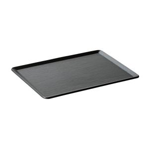 プレイスマット 220×120mm 木製トレー ウッド トレイ 黒 ブラック