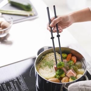 菜箸 シリコン 菜ばし キッチン 菜箸立て 箸置き スタンド シリコーン製 調理用 キッチン 山崎実業 tower タワー 白 ホワイト 黒 ブラック