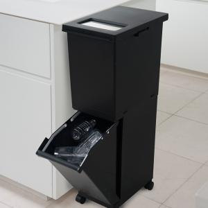 東谷 ゴミ箱 分別 ごみ箱 2段 スチール キャスター付き ロッカー風