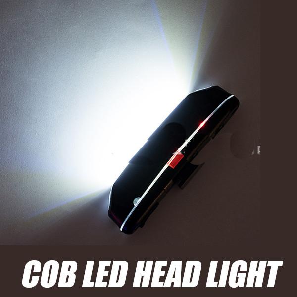 ヘッドライト COB LED  自転車用ヘッドライト  ロードバイク サイクルライト USB充電 (...