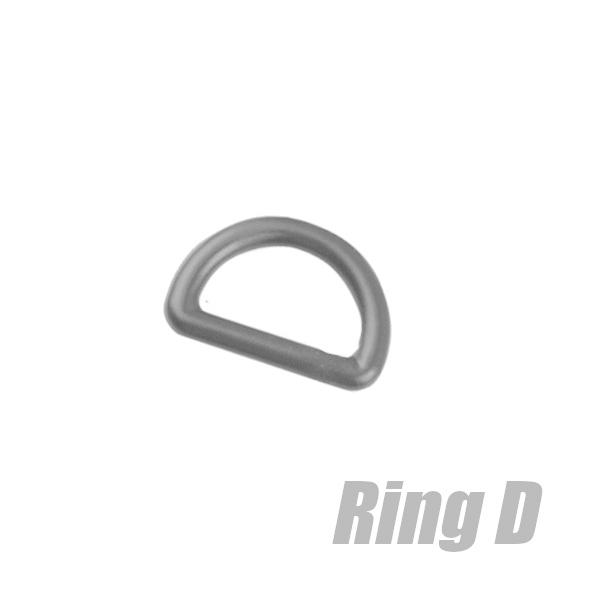 D環 ラウンド Dリング 20mm用 ブラック  1個  (W13)