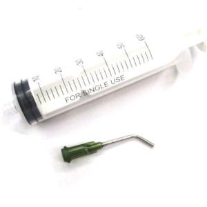 計量用 シリンジ 60ml セット (本体+45°カーブニードル) 計量注入器 プラモデル製作 工作...